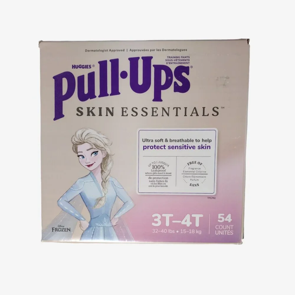 Pull-Ups Skin Essentials Girls' Disposable Training Pants 54 Count 3T/4T